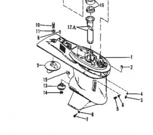 Mercury/Mariner Drain Screw Kit 10-79953Q04 (click for enlarged image)